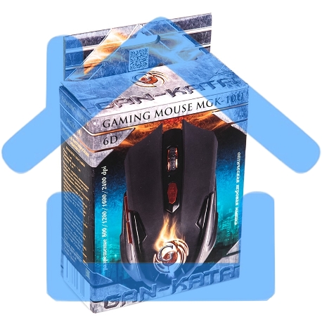 Мышь проводная Dialog Gan-Kata MGK-10U черный, 2400 dpi, USB, кнопки - 6-5