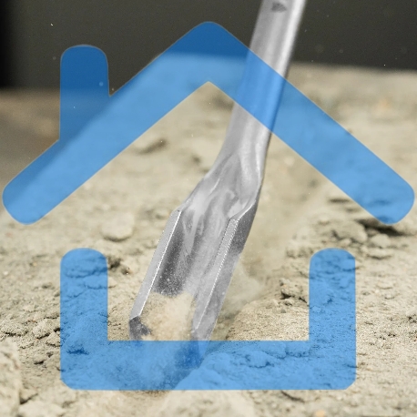 Зубило Denzel канальное, 14 х 22 х 250 мм, 40Cr, SDS PLUS-1