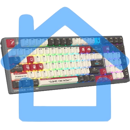 Клавиатура A4Tech Bloody WS98 Pixels Red беспроводная USB, Bluetooth/Радиоканал темно-серый/белый-4