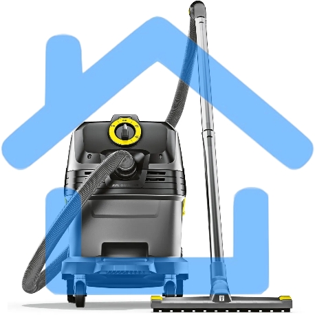 Строительный пылесос Karcher NT 30/1 Tact L серый, 1380 Вт, уборка сухая/сбор воды, пылесборник мешок/контейнер, 30 л-1