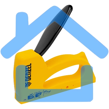 Степлер пластиковый Denzel скобы в комплекте, тип 53, 6-10 мм