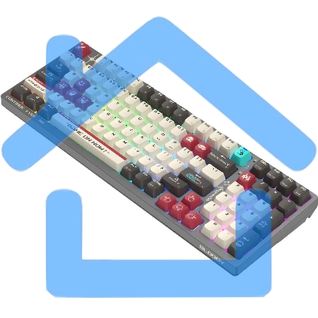 Клавиатура A4Tech Bloody WS98 Pixels Red беспроводная USB, Bluetooth/Радиоканал темно-серый/белый-3