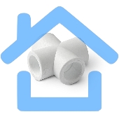 Крестовина 40 полипропиленовая PPR белая