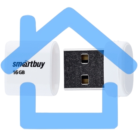 Флешка USB Smartbuy LARA White (SB16GbLARA-W), 16Gb, USB 2.0, R/W 25/15, белый-2