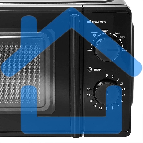 Микроволновая печь DELTA DL-85L20 черный, 20 л, 700 Вт, переключатели - поворотный механизм-2