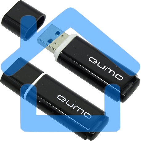 Флешка USB QUMO 8Gb, Optiva 02 Black QM8GUD-OP2-black-1