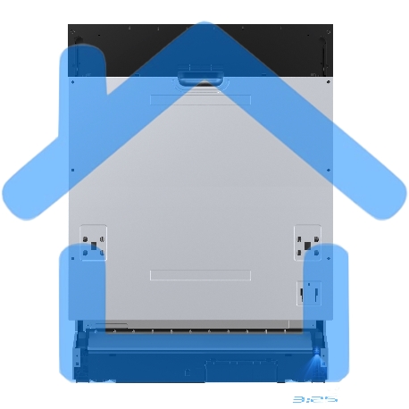 Встраиваемая посудомоечная машина Бирюса DWB-614/5, белый, 59.8 см, 12 компл., 49 дБ, класс A++-3