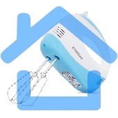 Миксер ручной Starwind SHM-261 250Вт белый/голубой