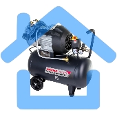 Компрессор поршневой Парма K-2200/ 50КМ масляный 356л/мин 50л 2200Вт серый/черный