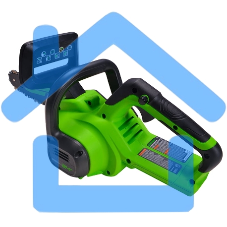 Цепная пила аккумуляторная GreenWorks G24CS25K4, 24V, 25см, c АКБ 4А·ч и ЗУ (2007707UB)-15