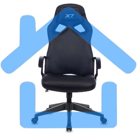 Кресло игровое A4Tech X7 GG-1000B черный-10