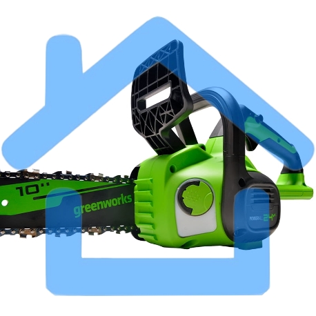 Цепная пила аккумуляторная GreenWorks G24CS25K4, 24V, 25см, c АКБ 4А·ч и ЗУ (2007707UB)-17