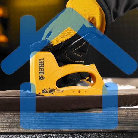 Степлер пластиковый Denzel скобы в комплекте, тип 53, 6-10 мм-4