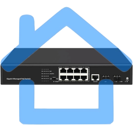 Коммутатор Cudy GS2008S2 (L2) 8x1Гбит/с 2SFP управляемый