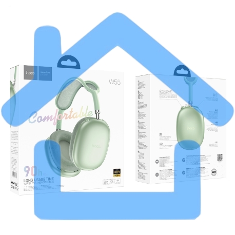 Наушники беспроводные накладные HOCO W55 Green-1