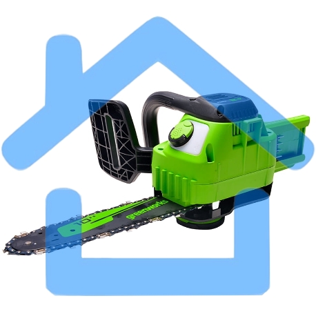 Цепная пила аккумуляторная GreenWorks G24CS25K4, 24V, 25см, c АКБ 4А·ч и ЗУ (2007707UB)-18