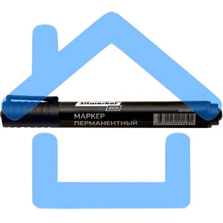 Маркер перманентный Silwerhof ECO, пулевидный пишущий наконечник, 1-3мм, черный