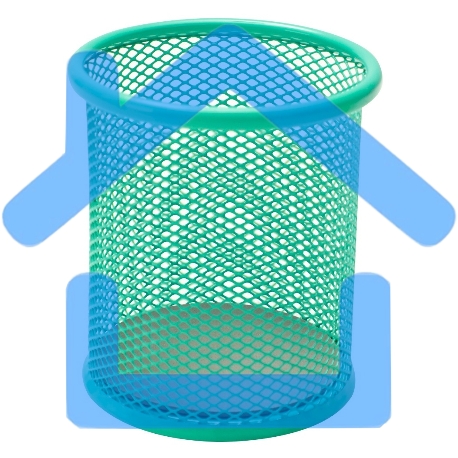 Подставка Deli E9153 для письменных принадлежностей, ассорти, металл, сетка-2