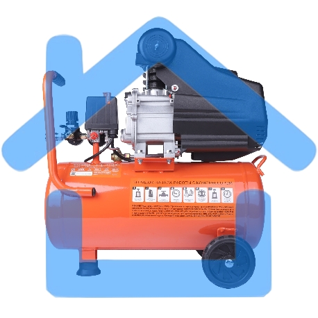 Компрессор поршневой Patriot Optima Euro 24-240K2 масляный 240л/мин 24л 1500Вт оранжевый/черный-15