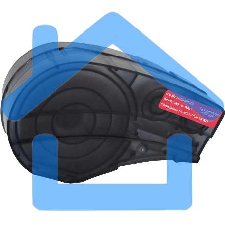 Картридж ленточный Cactus CS-M21-750595RD белый шрифт, красный фон (19.1 мм, 6.4 м) для Brady BMP21-PLUS, BMP21-LAB-1