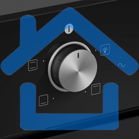 Духовой шкаф электрический HOMSair OES604BK черный-1