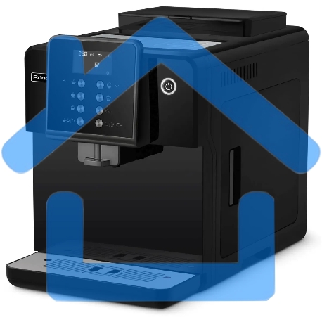 Кофемашина автоматическая Rondell RDE-1107 черный, исп. кофе - молотый/зерновой, 1.6 л, 1350 Вт, 19 бар