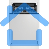 Встраиваемая посудомоечная машина Beko BDIS1W861, белый, 44.8 см, 9 компл., 55 дБ, класс A