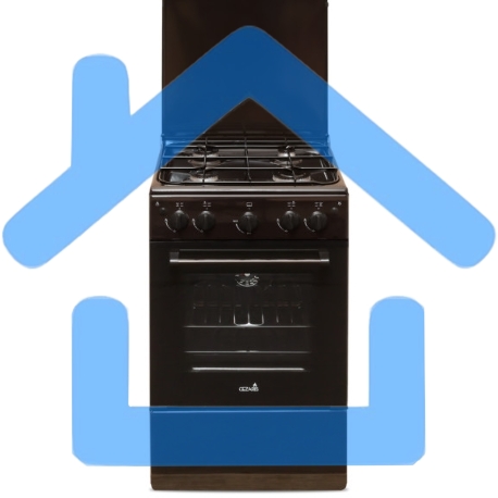 Плита газовая Cezaris ПГ 2150-07 коричневый, конфорок 4 шт, духовка 43 л, 51 см x 85 см x 55 см