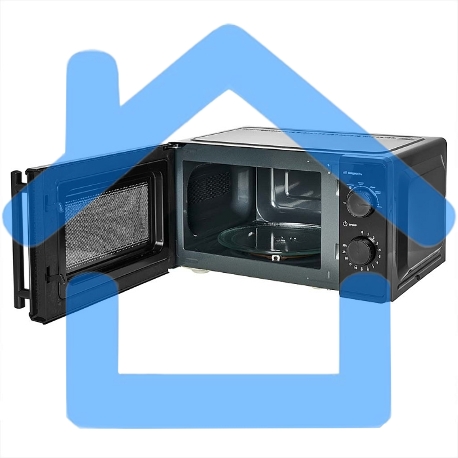 Микроволновая печь DELTA DL-85L20 черный, 20 л, 700 Вт, переключатели - поворотный механизм-3