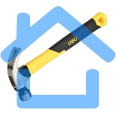 Молоток-гвоздодер Deli DL5002F 450 гр магнит, противоскользящий боек, фиберглассовая рукоять