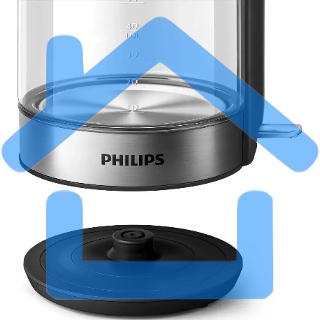 Чайник электрический Philips HD9339/80 1.7л. 2200Вт прозрачный (корпус: стекло)-1
