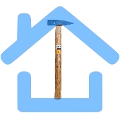 Молоток ВИХРЬ 200гр. Квадратный боек, деревянная ручка