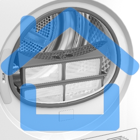 Сушильная машина Beko B3T68230 белый, 8 кг, сушка - тепловой насос, программ - 15, 59.7 x 84.6 x 54.3 см-3