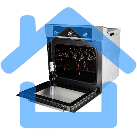 Духовой шкаф электрический встраиваемый LEX EDM 042 IX нержавеющая сталь/черный-6