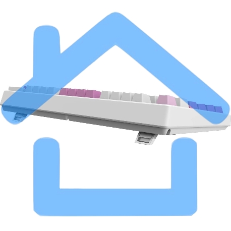 Клавиатура MSI Forge GK600, USB, белый фиолетовый-12