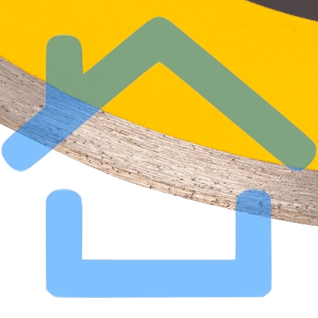 Диск алмазный сплошной Denzel супертонкий, 200 х 25,4 мм, горячее прессование, мокрое резание-3