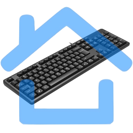 Клавиатура A4Tech KR-3 проводная, USB, черный-10