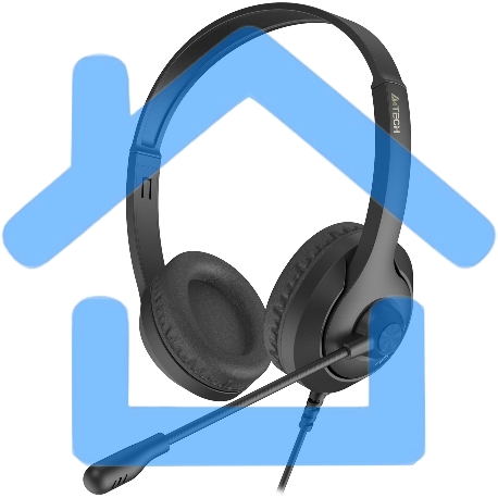 Наушники с микрофоном A4Tech Fstyler FH100 черный 2м