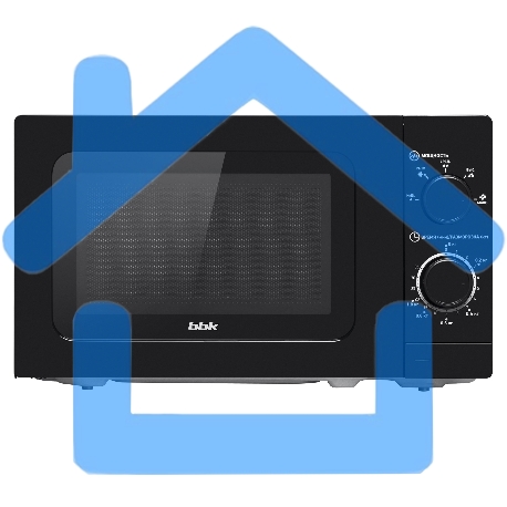 Микроволновая печь BBK 20MWS717MB черный, 20 л, 700 Вт, переключатели - поворотный механизм