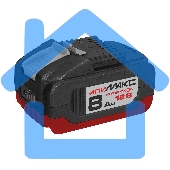 Батарея аккумуляторная Интерскол АПИМАКС-8,0/18И 18В 8А·ч Li-Ion (2400.108)