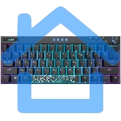 Клавиатура GMNG GG-KB500XW (1910516) беспроводная, USB, Bluetooth/Радиоканал, черный