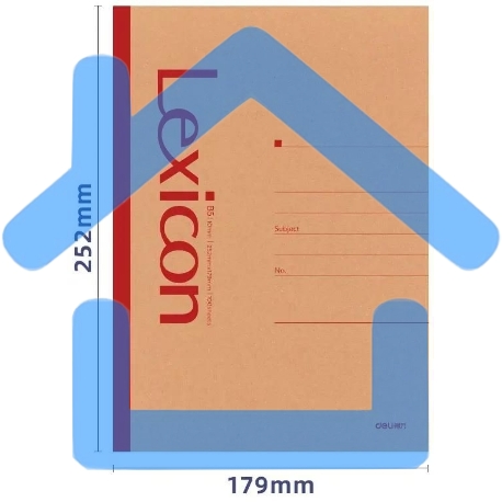 Тетрадь Deli 23215, B5, 100 листов, линейка, ассорти-1