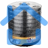 Сушилка для овощей Мастерица EFD-3070 черно-золотистый 7 тонированных поддонов+2 поддона для пастилы в подарок