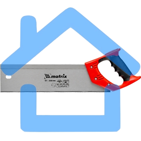 Пила Matrix по дереву обушковая для стусла, 350 мм, двухкомпонентная рукоятка