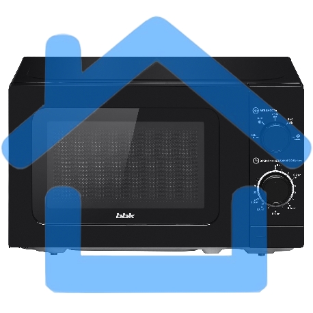 Микроволновая печь BBK 20MWS717MB черный, 20 л, 700 Вт, переключатели - поворотный механизм-9