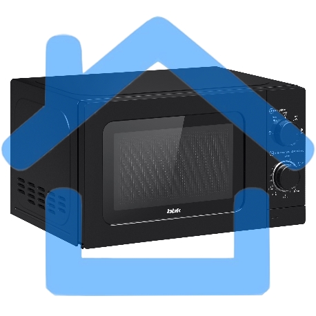 Микроволновая печь BBK 20MWS717MB черный, 20 л, 700 Вт, переключатели - поворотный механизм-8