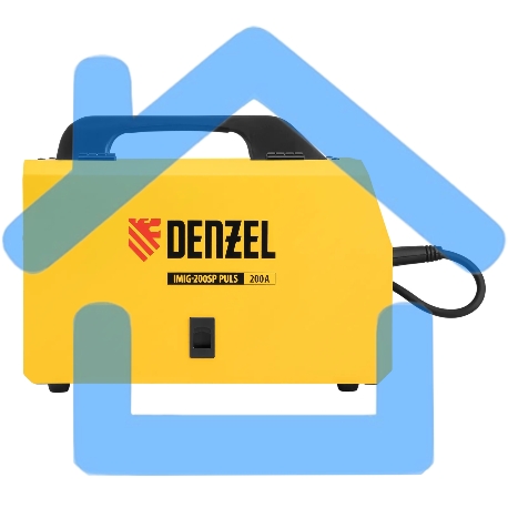 Аппарат инвертор. полуавтомат. cварки Denzel IMIG-200SP Pulse, 200 А, ПВ 60%, катушка 5 кг-5