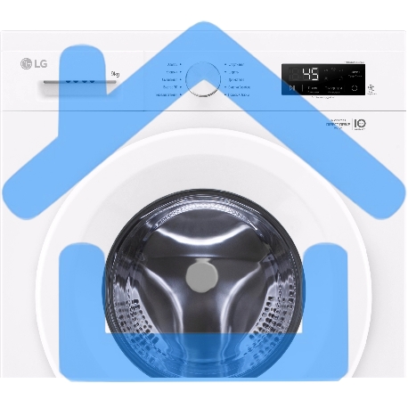 Стиральная машина LG F2Y1VS3W белый, загрузка фронтальная 9 кг, 1200 об/мин., класс: А-5