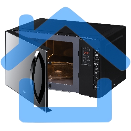 Микроволновая печь BBK 23MWG-850T/B-M черный, 23 л, 800 Вт, кнопки-1