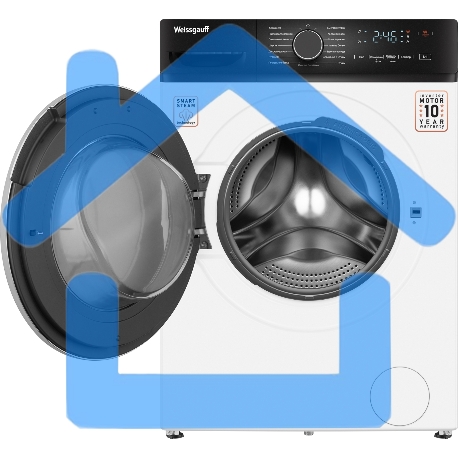 Стиральная машина Weissgauff WM 4627 Touch Inverter Steam белый, загрузка фронтальная 7 кг, 1200 об/мин., класс: А+++